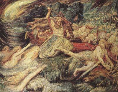 Henry de  Groux The Death of Siegfried (mk19) Sweden oil painting art